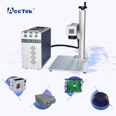 China Laser Marking Acctek Laser Marking Machine Portable Fiber Optic Price 20w 30w 50w 100w for sale