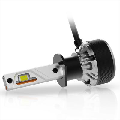 China 6063 2021 aluminum new led bulb headlight canbus 55w h1 led headlight 12000lm car led bulb for sale