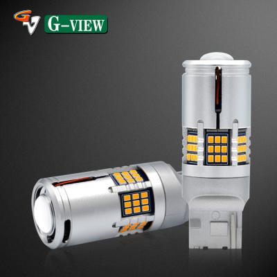 China automobile lamp car led bulbs wholesale 7443 w21w w215w t20 led brake light bulb backup light canbus 12v led car light 7440 error free for sale