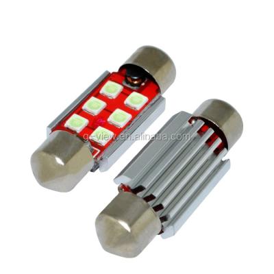 China hotsale 3030 festoon error free auto led 10-30V canbus c5w iceblue car festoon led interior light festoon 6 smd 3030 canbus for sale