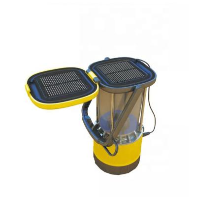 China Solar CAMP Rechargeable Battery LED Emergency Camp Light with USB Charger Convenient Solar Emergency Light for sale