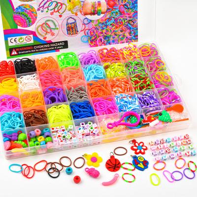 China Hot Sale TPR Amazon Looms Kit Rubber Bands For Bands Bracelet Making Kit Diy Art And Craft Kit For Kid Girl Gift for sale