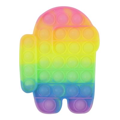 China Children Decompression Toys 2022 Hot Selling Silicone Stir Toy Colorful For Kids And Adults Stress Stirrer Toys Push Bubble Stirrer Toys for sale