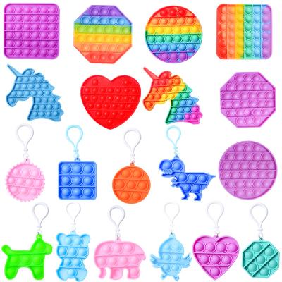 China Kids Decompression Toys Reusable and Washable Shape Bubble Push Noise Animal Children Stirring Toy Stress Relief Pop Up Bubble Sensory Toy for sale