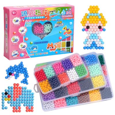 China Plastic 24 Colors Kids Education Magic Water Beads Toys Diy 3d Puzzle Stickly Water Fuse Bead Kit Colorful Water Sticky Beads For Kids for sale