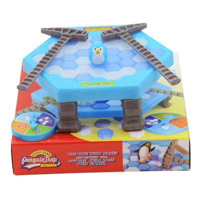 China Penguin Plastic Save Ice Breaking Educational Mini Penguin Trap Board Games Trap Game For Kids Puzzle Tabletop Toys for sale