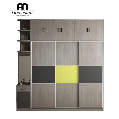 China Eco - Friendly Wardrobe In Bedroom Cabinet Designs 3 Color Laminate Wardrobe for sale