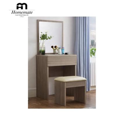 China PANEL 2019 hot sale dressing room furniture dressing table with mirror and stool for sale