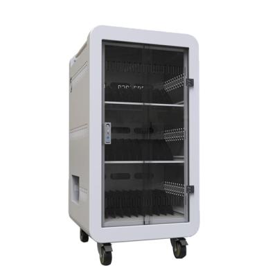 China Carbon Steel/ABS Fire Retardant Multicharge Charging Station & Trolley Charging Cart for 30 iPad & Tablets for sale