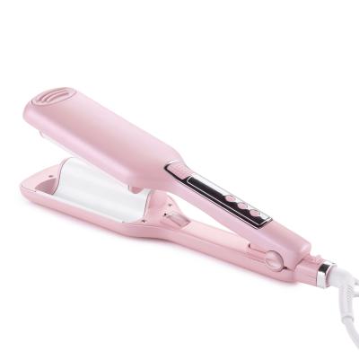 China pink ceramic egg roll easy use hair curling iron electric negative ion hair curler wave curling wand for women for sale