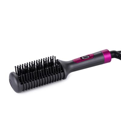 Κίνα Customized Private Label Electric Brush Hair Straightener Mini Hair Straightener Comb For Men Ce Emc Lvd προς πώληση