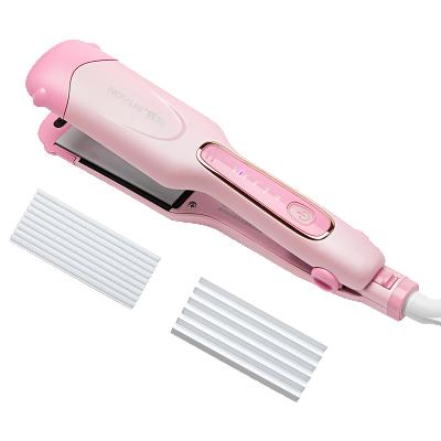 China Magic Rechargeable Hair Straightener 3 In 1 Straighter Hair Straightener Flat Iron Set Private Label White Flat Ir for sale