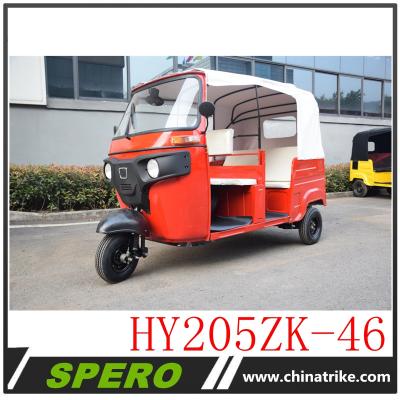 China Indian Style Gasoline Passenger Tuk Tuk Passenger Bajaj Tricycle For Sale for sale