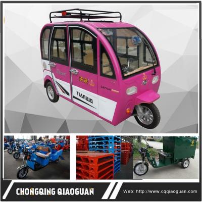 China Passenger Sichuan best-selling 1000W cabin electric tricycle taxi closed car for sale