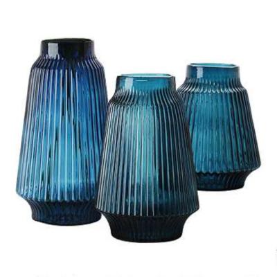 China New classic/postmodern MARVEL multi-color large size glass vase for home decoration for sale