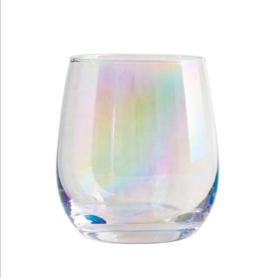 China Viable Egg Shaped Domestic Colored Juice Glass Water Cup Glass For Drinking for sale