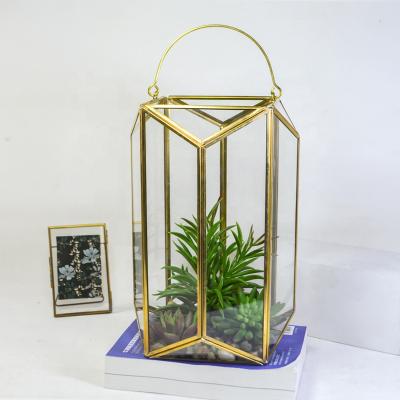 China Europe WONDER wholesale size large octagon mini glass greenhouse for garden decoration for sale