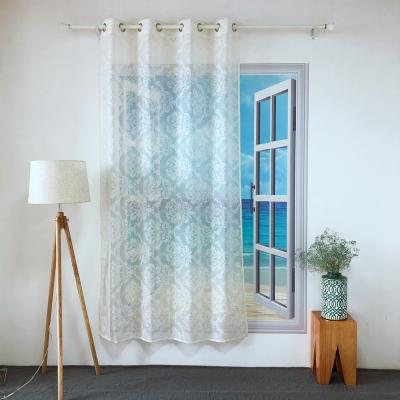 China BLACKOUT KEQIAO CHINA CART SAIL POLYESTER HOT SALE WHITE FLOWERS GRILL PANEL SHEER CURTAIN FOR LIVING ROOM AND HOTEL BT-6 TULLE for sale