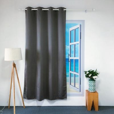 China BLACKOUT KEQIAO CHINA BK-9 POLYESTER PRICE GOOD DESIGN POLYESTER SAIL TROLLEY BLACKOUT CURTAIN PURE SINGLE SINGLE INTERESTING DARK GRAY PANEL for sale