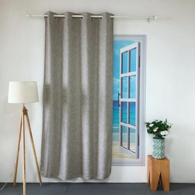 China BLACKOUT KEQIAO CHINA BK-5 POLYESTER PRICE GOOD DESIGN POLYESTER SAIL TROLLEY BLACKOUT CURTAIN PURE SINGLE SINGLE INTERESTING LIGHT GRAY PANEL for sale