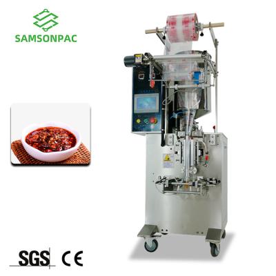 China Liquid Automatic Food/Chili Sauce Filling Coconut Oil Seal Topping Bag Packing Automatic Filling Machine Pouch Packaging Machine for sale