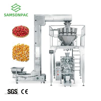 China Food Multi Head Weighing Soybean Dwarf Bean Packing Machine Mung Bean Lentil Beans Weighing And Packing Machine for sale