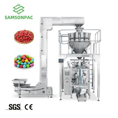 China SS-720 Food Grain Packing Machine Automatic Vertical Granule Packing Machine with 10 Head Multhead Weigher Automatic Snack Packing for sale