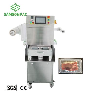 China Food Tray Vacuum Sealer Meat , Modified Atmosphere Vacuum Packing Machine for sale