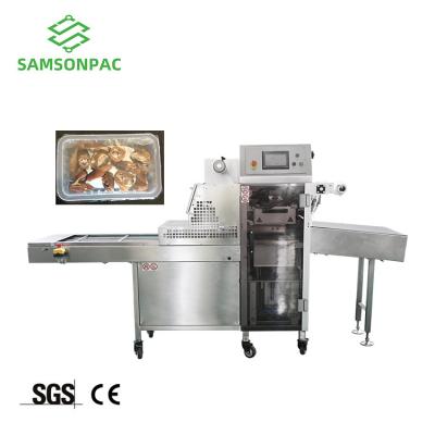 China Food Tray Modified Atmosphere Vacuum Sealing Machine /tray Vacuum Packing Machine With Nitrogen for sale