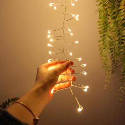 China Usb String Light Factory Price Drop Shipping Firecraker Shape Christmas Pattern USB Copper Wire LED String Light for sale