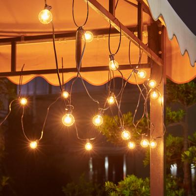 China String Light CE ROHS Certificated Outdoor IP44 Waterproof 25ft 25pcs 5W G40 Bulbs Globe String Light for sale