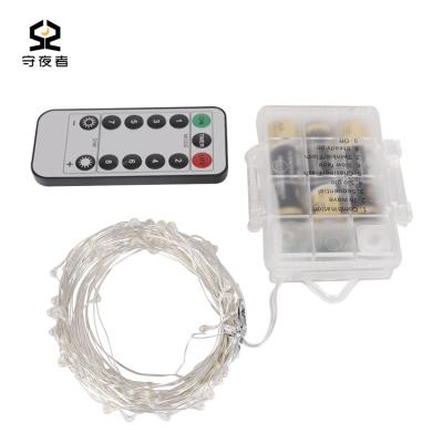 China New Arrival 10m 100leds 8 Battery String Light 