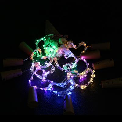 China Any Warm Christmas Festival/Party/Wedding Decoration 2m 20leds LR44 Battery Box Copper Wire LED Wine Bottle String Light for sale