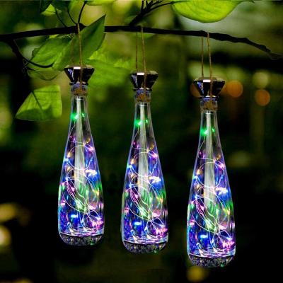 China Wholesale All Copper Mini Copper String Light Solar Energy Festival/Wine Bottle Wedding Decoration Party/Wedding Decoration for sale