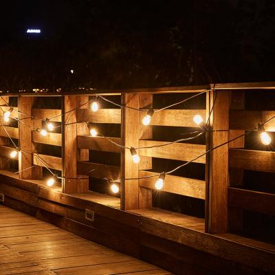 China New Product 14.4M String Light Waterproof IP65 S14 Bulb PVC Festoon LED String Light Outdoor For Farm for sale