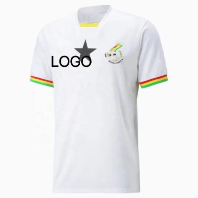 China Shirts & Tops Ghana Football Jersey Fans Home Version Custom Logo Men Soccer Jersey Wholesale Football T-Shirt for sale