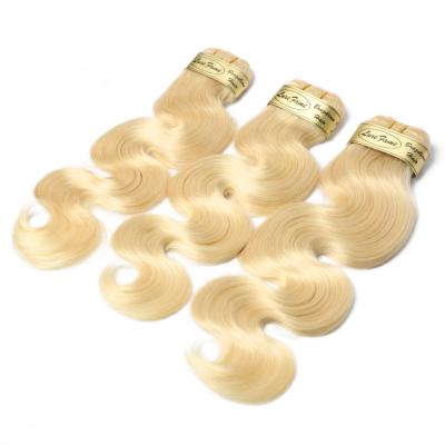 China Body Wave Now Shipping 613 Blonde Curly Loose Hair 613 Hair Weave 40 Inch Blonde Hair Extension Ponytail Weave for sale