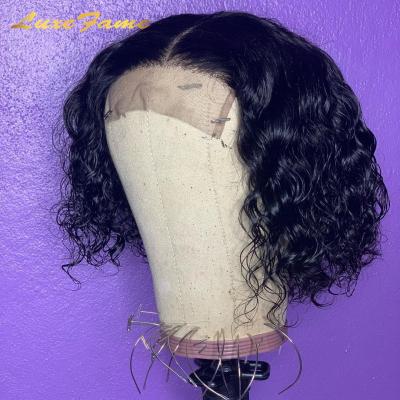 China Inch Bob Short Afro Hair Wig, Short Front Lace Wig, Luxury Top Quality 10 Brazilian Virgin Pubic Hair Bob Wig for sale