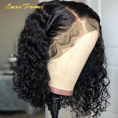 China Closure Bob Wig, Brazilian Lace Front Wig, 10-12 Inch Remy Human Hair 100% Real Virgin Hair Hot Selling Yaki Blunt Bob Wig for sale