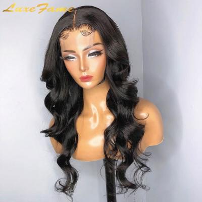 China Deep wave preplucked virgin hair hd lace front wigs, deep wave virgin hair lace frontal wigs, Brazilian 5x5 hd lace closure wigs for sale