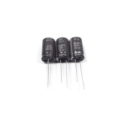 China Electrician Electrical The manufacturer directly sells the original aluminum electrolytic capacitor 450V22UF for sale