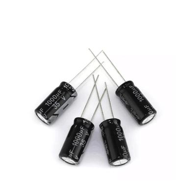 China Electronic Components Aluminum Electrolytic Capacitor 35V1000UF Electrician Manufacturer Direct Sales for sale