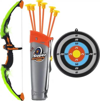 China Archery Compound Archery With Target Archery Toy Set For Kids Light Up Hunting Game Toys 24*5*61.5cm for sale