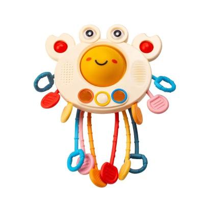 China Kids Playing Crab Pulling String Toy Fine Finger Skills Learning Grip Ball Sense Montessori Toys For Toddlers Infants Babies Kids for sale