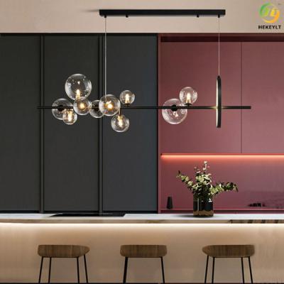 China Nordic Modern Light Luxury Long Bubble Chandelier G9 For Restaurant for sale