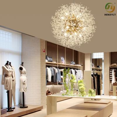 China Nordic Modern G9 Crystal Pendant Light Restaurant Clothing Store Bedroom for sale