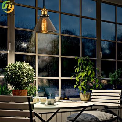 China E26 Bulb Base Modern LED Amber Glass Pendant Light Fashionable Indoor Decoration for sale