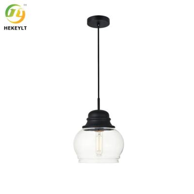 China Indoor Decoration Modern Dome Glass Pendant Light Clear E26 à venda