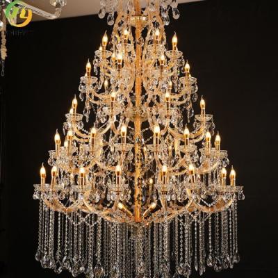 Κίνα E14 Crystal Candle Chandelier Lobby Indoor Hotel Custom προς πώληση