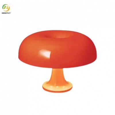 China Classic Danish Mushroom Lamp polycarbonate White/orangeBedroom 320mm Bedside Lamp for sale